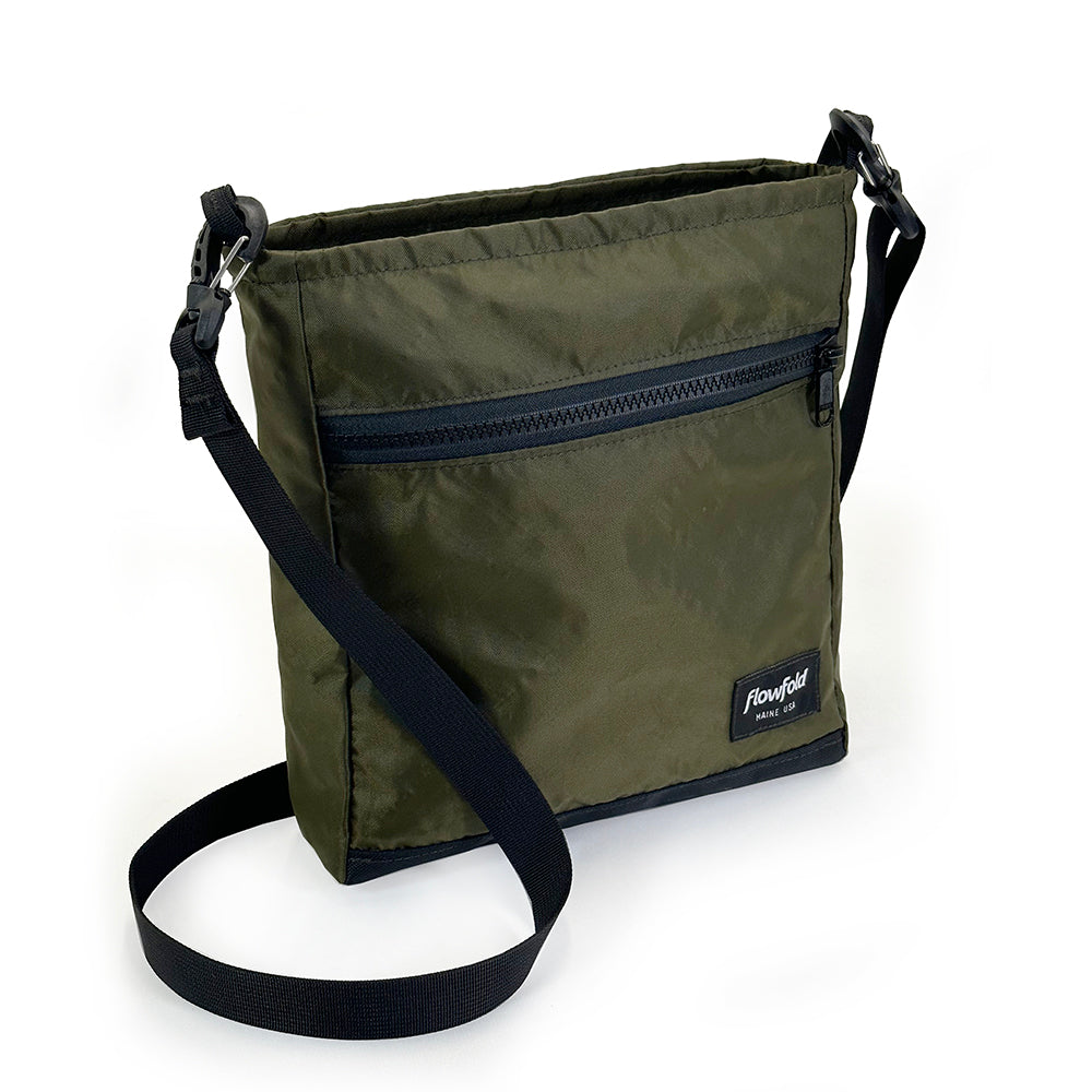 Flowfold Explorer Fanny Pack - Made in USA Large Fanny Pack, EcoPak: Recycled Jet Black / Large