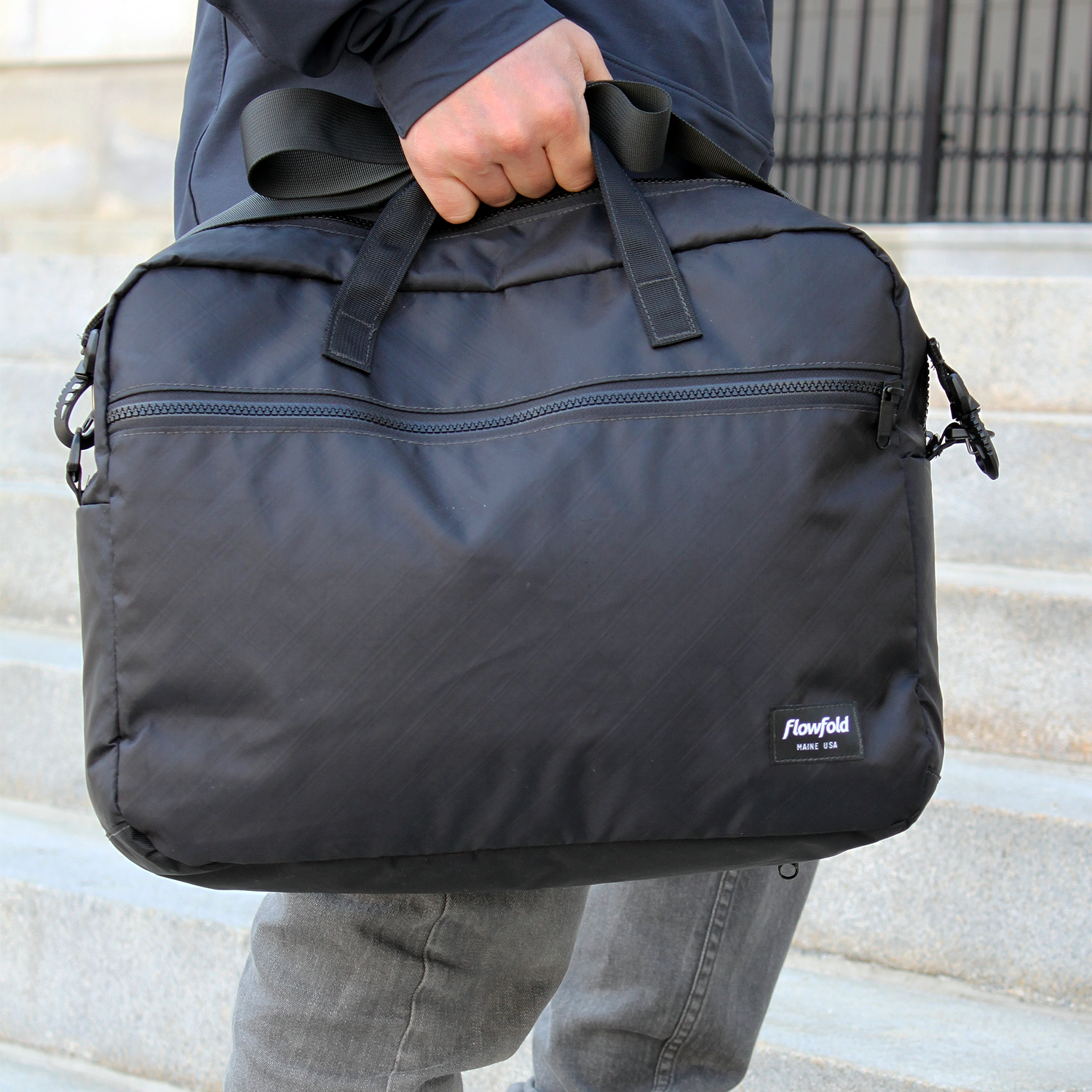 Franklin covey unisex black briefcase travel bag