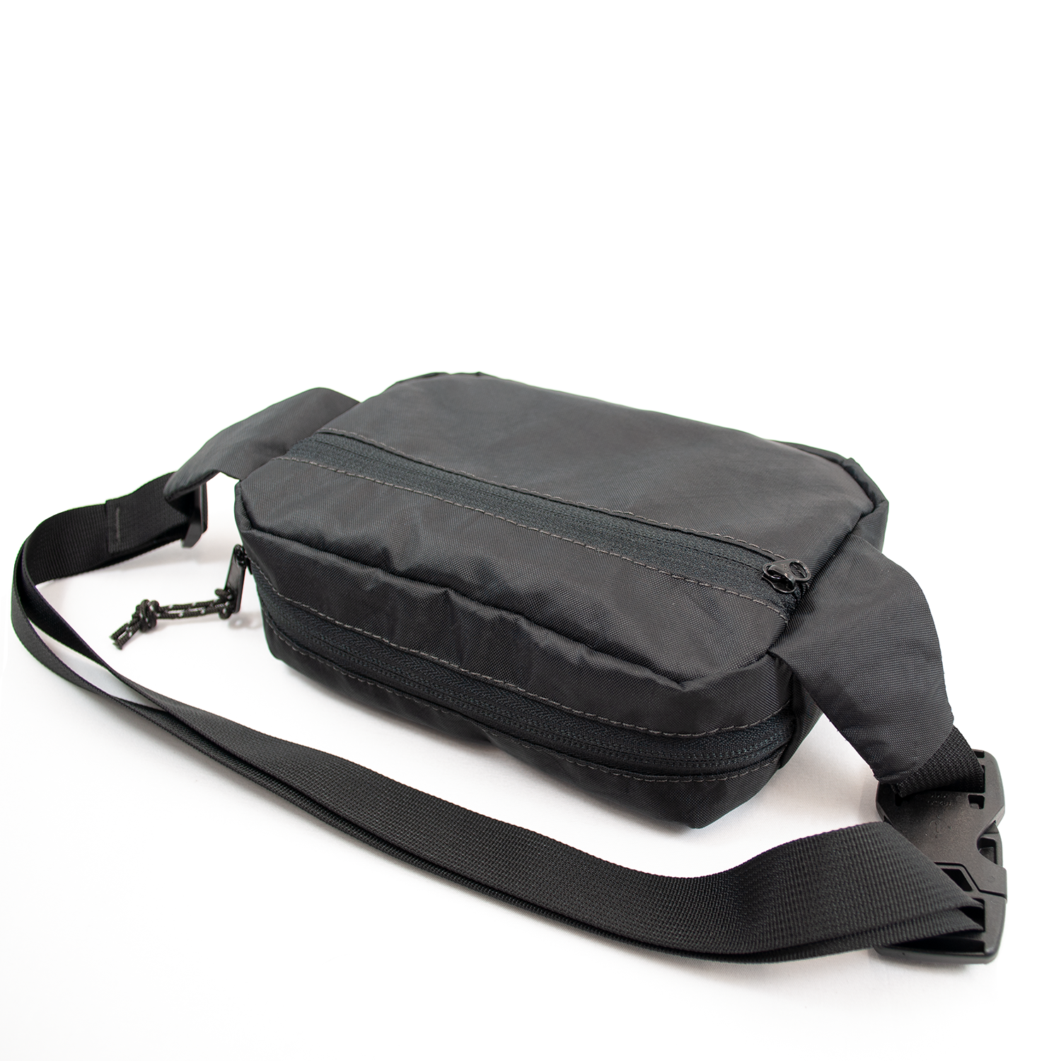 Flowfold Explorer Fanny Pack - Made in USA Large Fanny Pack, EcoPak: Recycled Heather Grey / Small