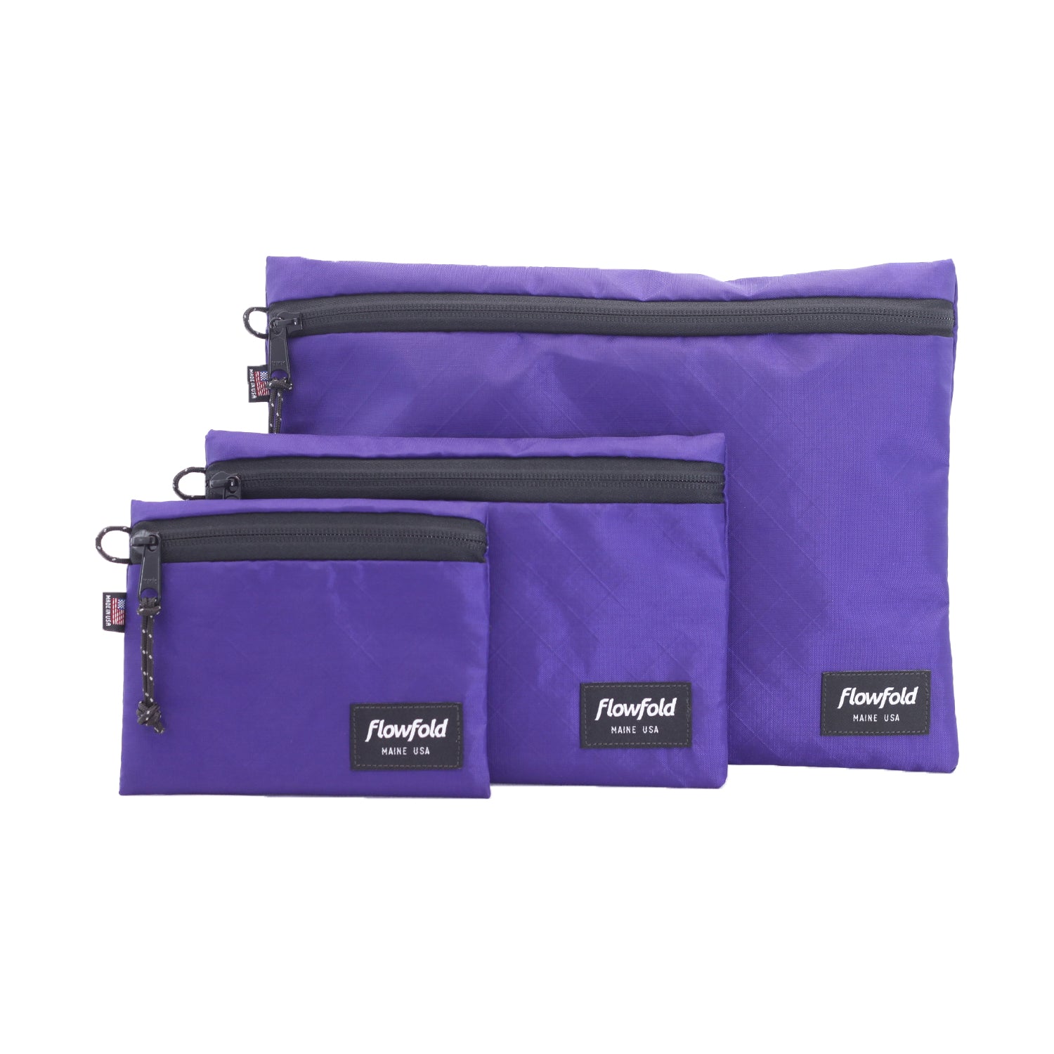 Flowfold Creator Zipper Pouch Phone Wallet, EcoPak: Recycled Purple