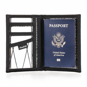 Flowfold RFID Blocking Navigator - Passport Holder Classics: Heather Grey