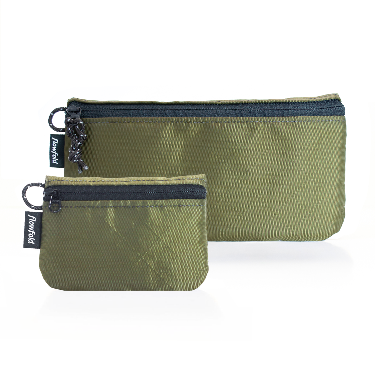 Ransom Six — Waxed Canvas Zipper Pouch - Olive