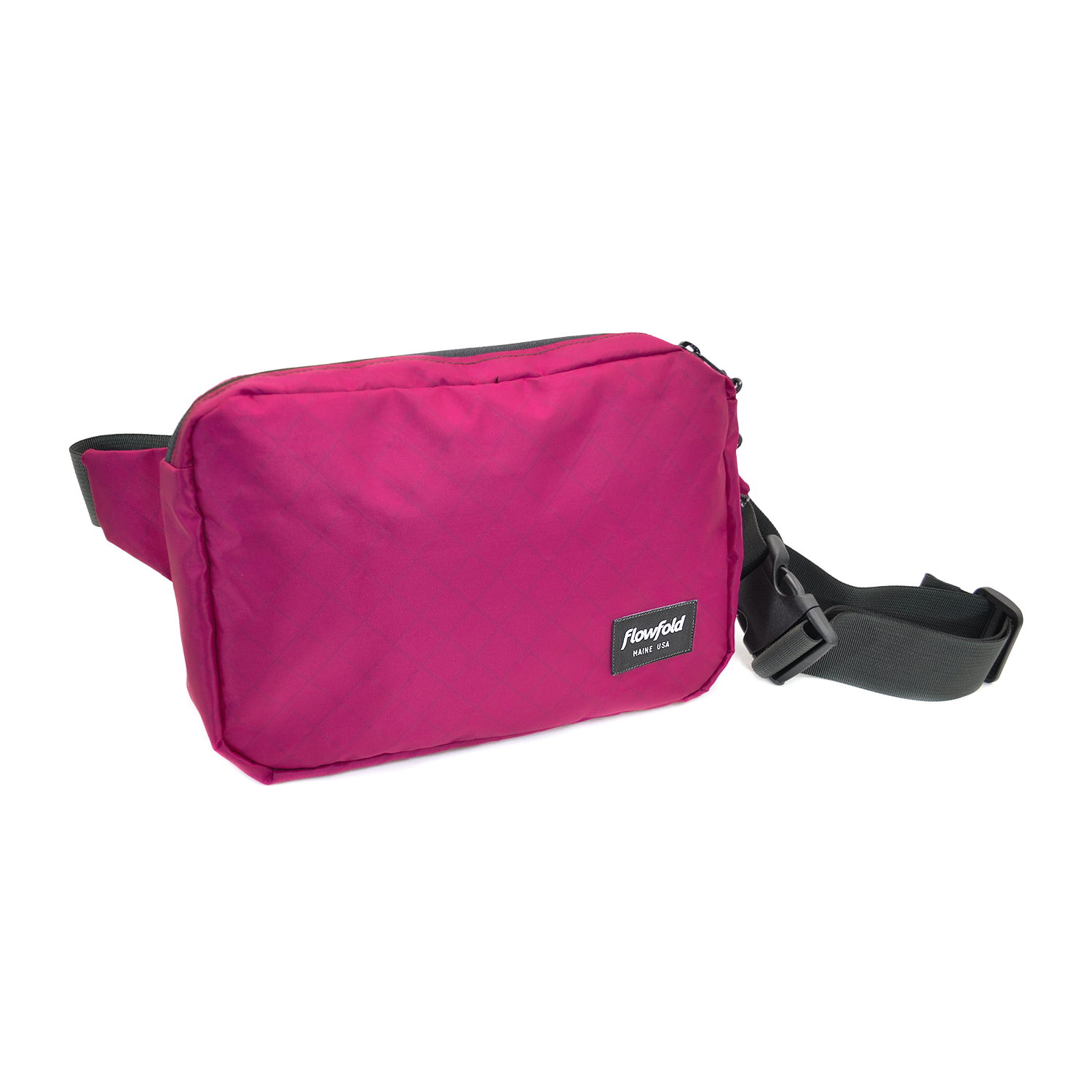 Flowfold Explorer Fanny Pack - Made in USA Large Fanny Pack, EcoPak: Recycled Heather Grey / Small